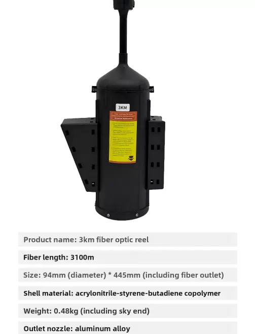 Drohnen, ausgestattet mit Glasfaserspulen für Reichweiten von 3 km, 5 km, 10 km, 15 km, 20 km, 30 km und 40 km.
